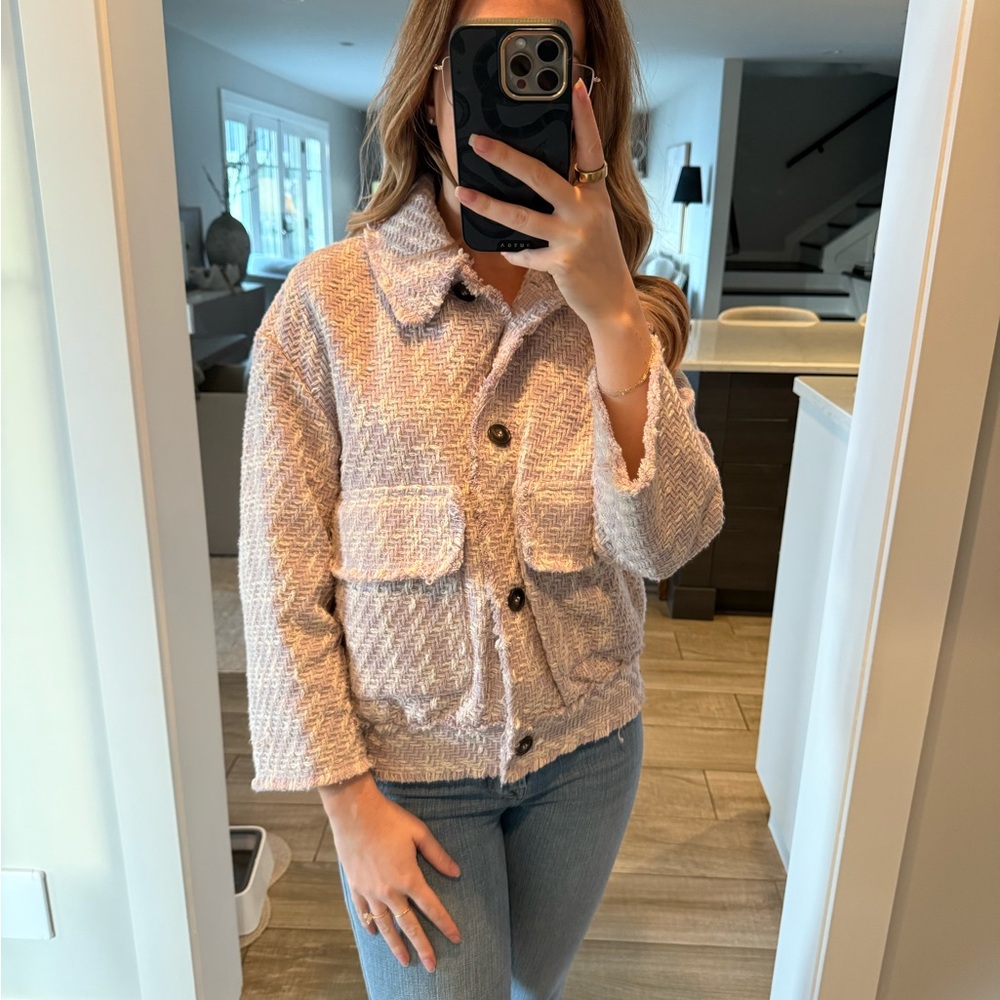 H&M | Tweed Bomber Jacket